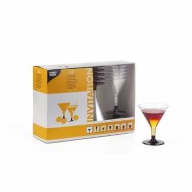 20 plastic cocktail glazen 100ml