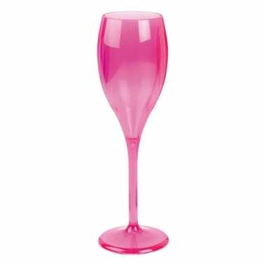 Champagne glas neon fuchsia