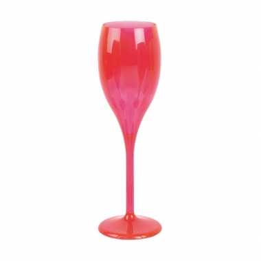 Champagne glas neon roze