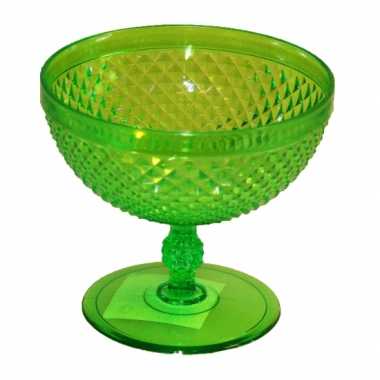 Plastic ijs glas groen
