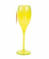 Champagne glas neon geel