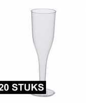 Feestelijke champagne glazen 120 stuks